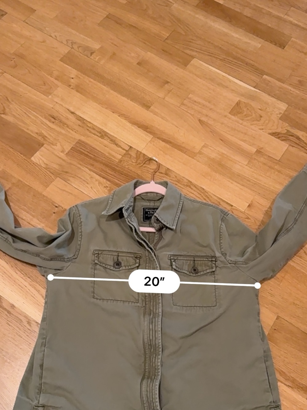 Abercrombie & Fitch Olive Utility Military Field Jacket - Picture 7 of 9